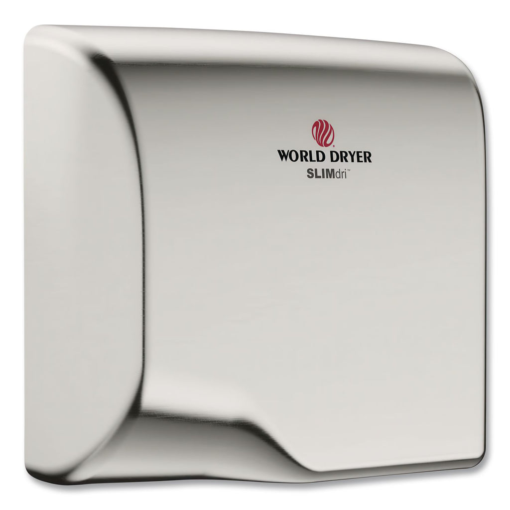 SLIMdri Hand Dryer, 110-240 V, 13.87 x 13 x 7, Brushed Stainless Steel