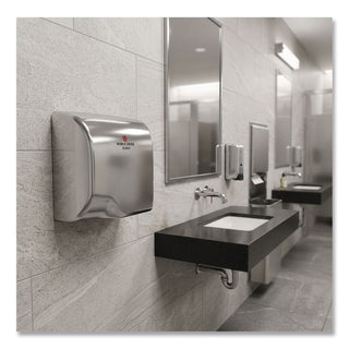 SLIMdri Hand Dryer, 110-240 V, 13.87 x 13 x 7, Brushed Stainless Steel