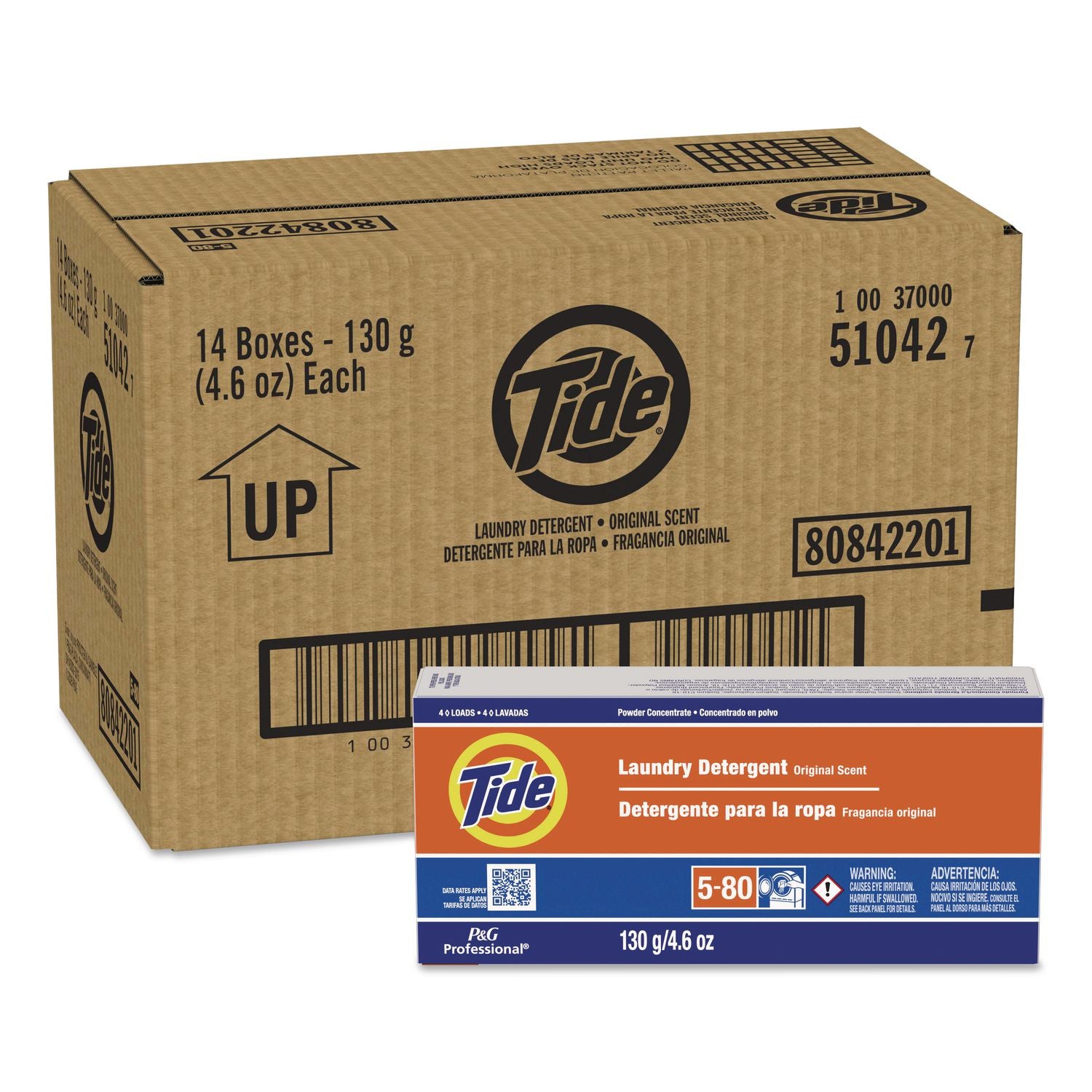 Laundry Detergent Powder, 5.7 oz, 14/Carton