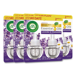 Scented Oil Refill, Lavender & Chamomile, .67oz, 2/Pack, Sold as 1 Package