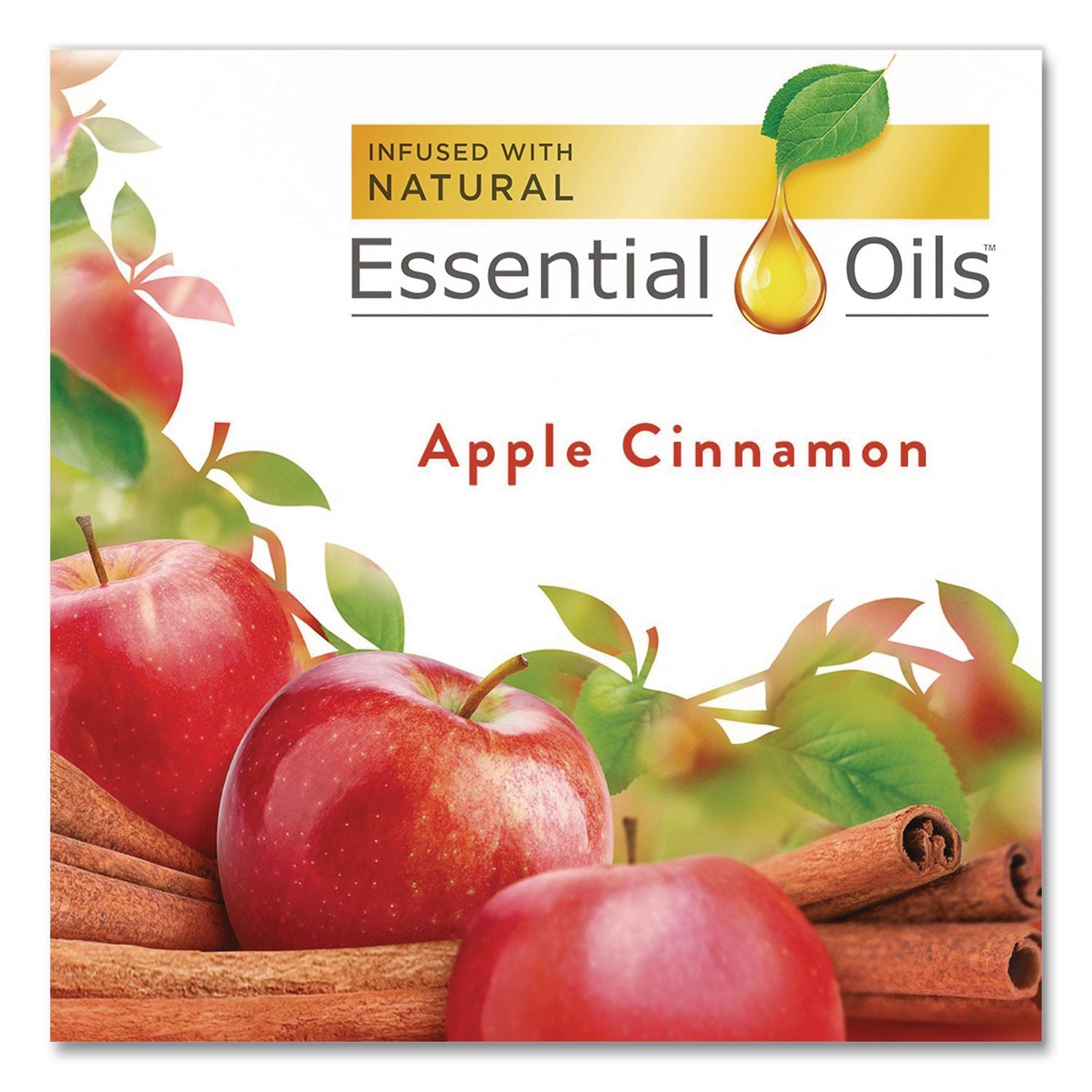 Scented Oil Refill, 0.67 oz, Apple Cinnamon Medley, 2/Pack, 6 Packs/Carton