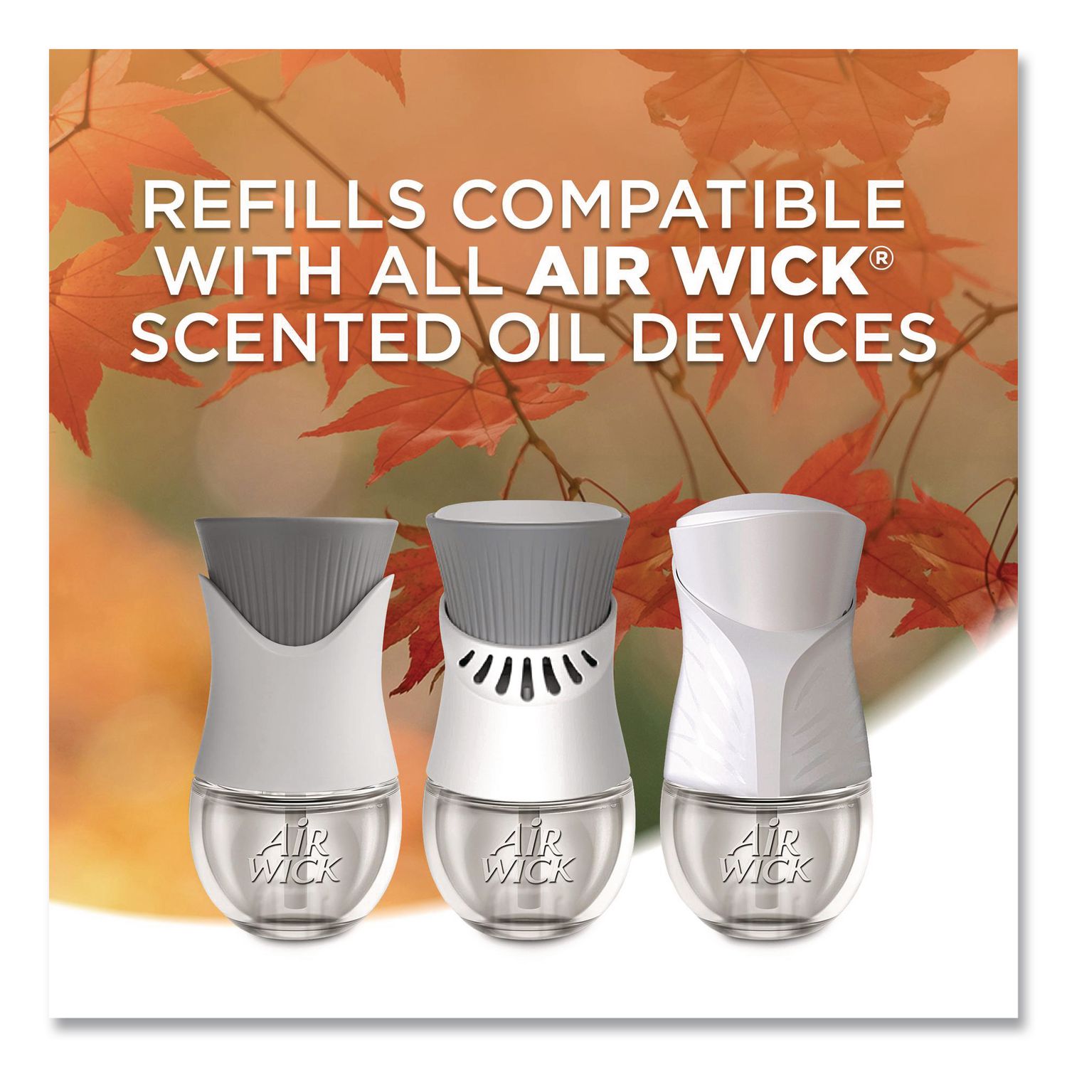 Scented Oil Refill, 0.67 oz, Apple Cinnamon Medley, 2/Pack, 6 Packs/Carton
