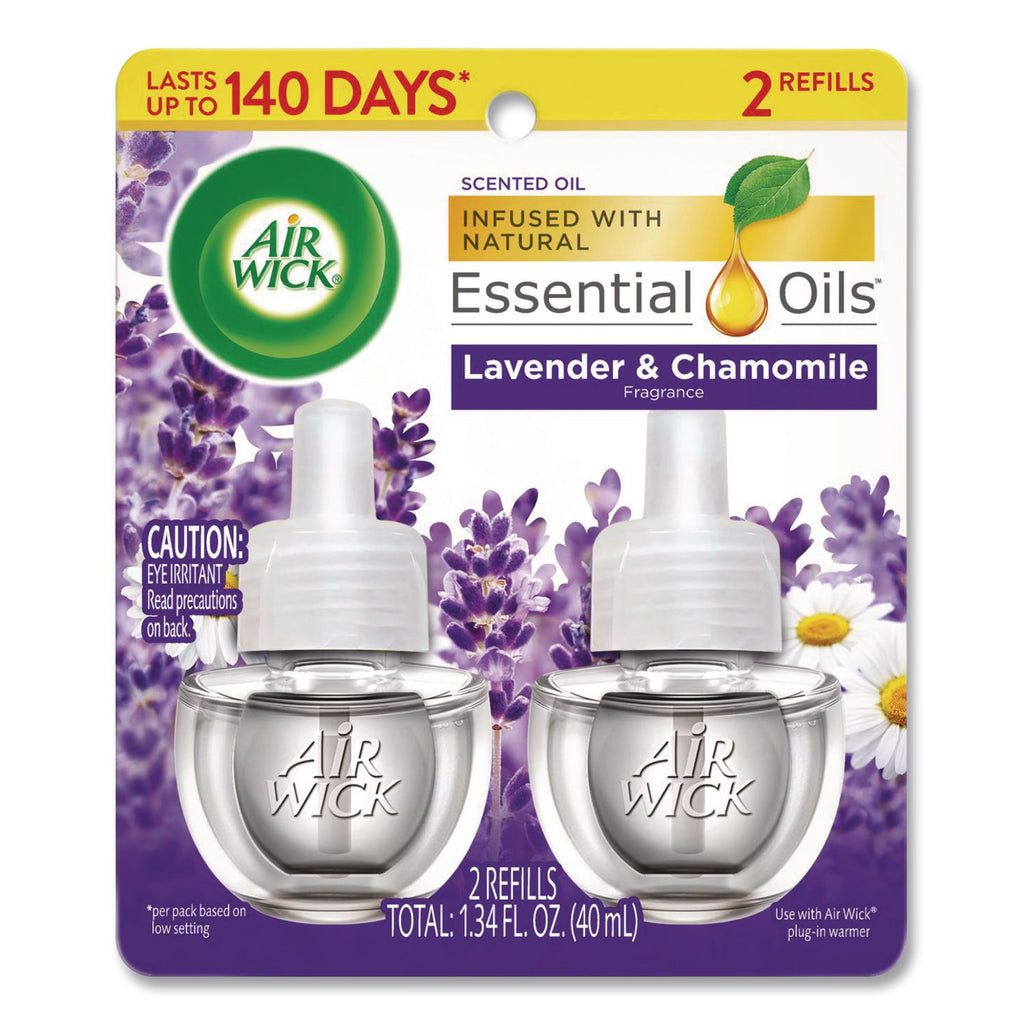 Scented Oil Refill, Lavender & Chamomile, .67oz, 2/Pack, Sold as 1 Package