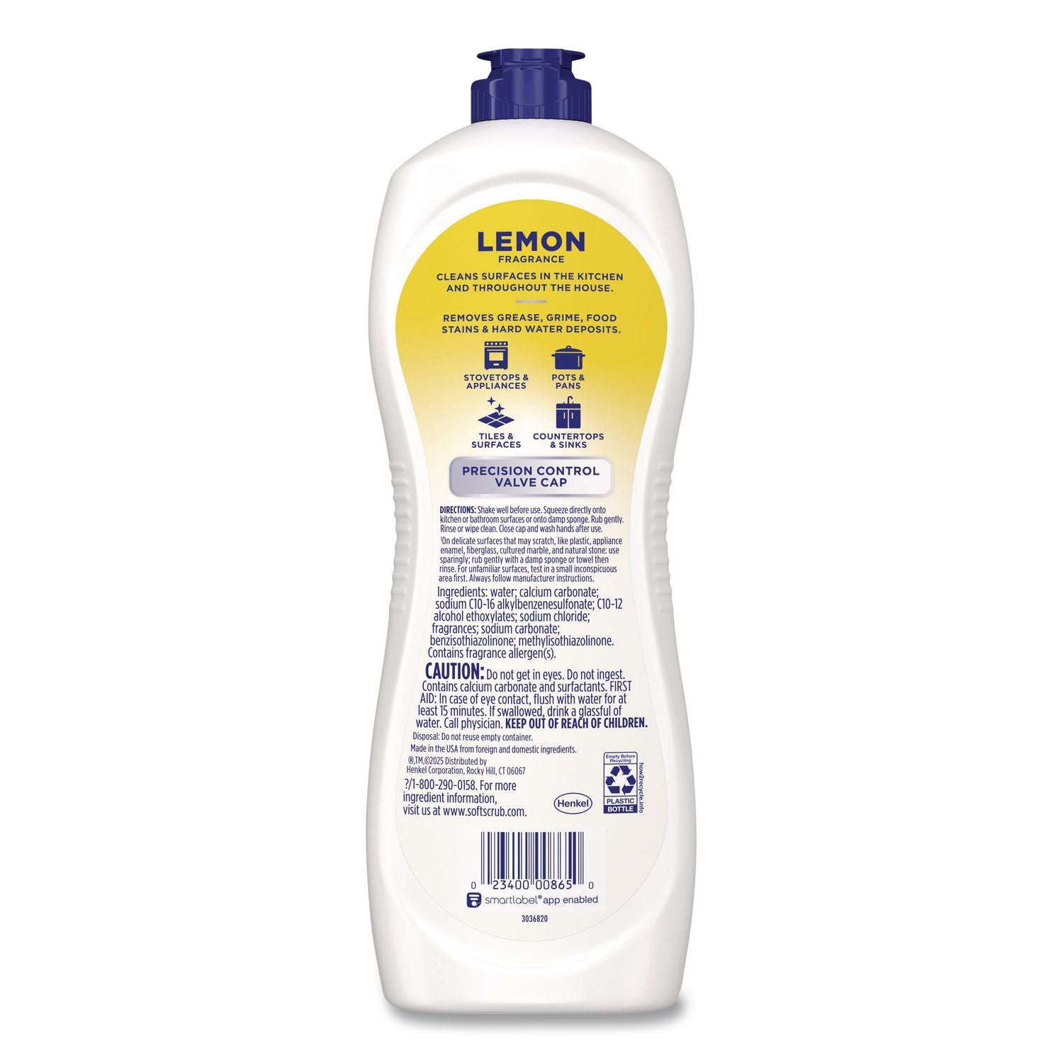 All Purpose Cleanser, Lemon Scent, 24 oz Bottle, 9/Carton