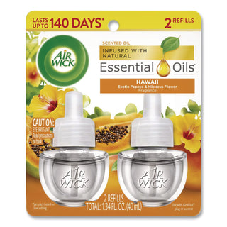 Scented Oil Twin Refill, Hawaiian Tropical Sunset, .67oz Bottle, Sold as 1 Each
