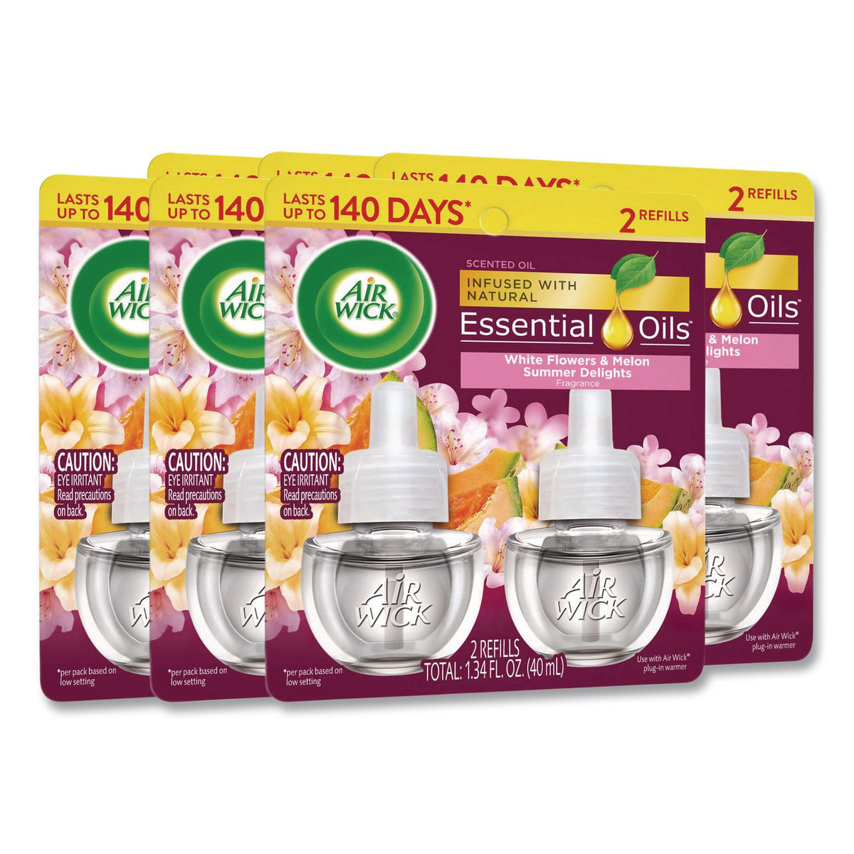 Life Scents Scented Oil Refills, Summer Delights, 0.67 oz, 2/Pack, 6 Packs/Carton