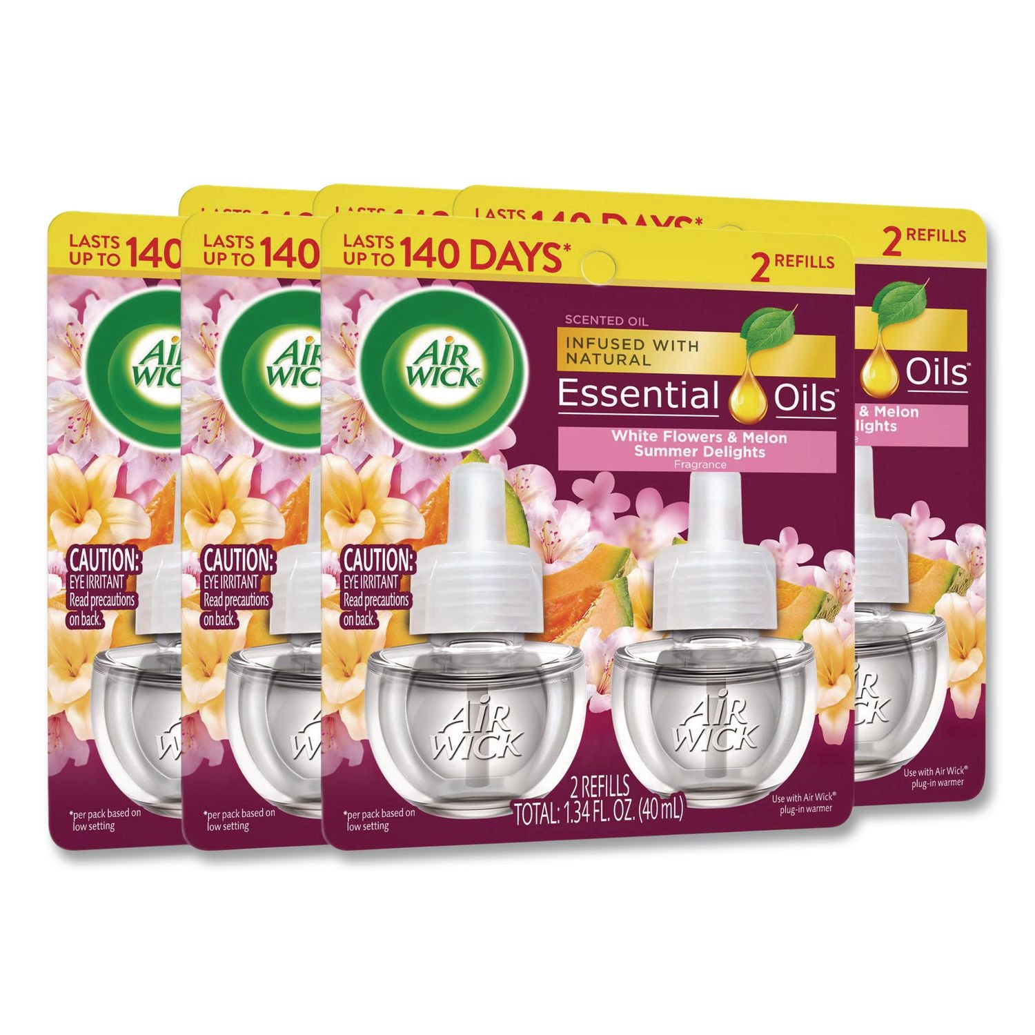 Life Scents Scented Oil Refills, Summer Delights, 0.67 oz, 2/Pack, 6 Packs/Carton