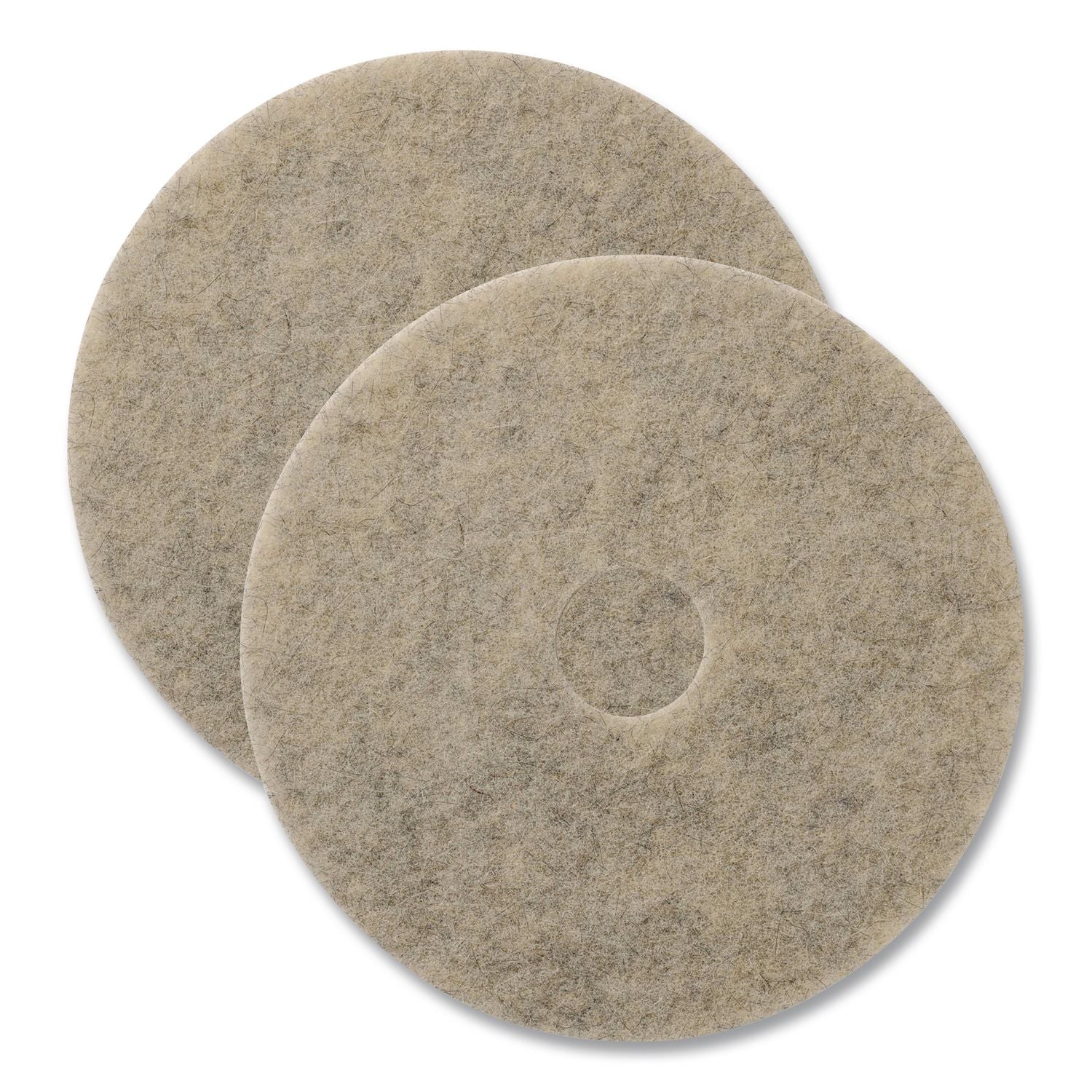 Porko Plus Burnishing Pads, 27" Diameter, Brown, 2/Carton