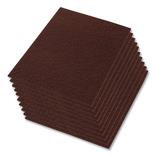 EcoPrep EPP Specialty Pads, 28 x 14, Maroon, 10/Carton