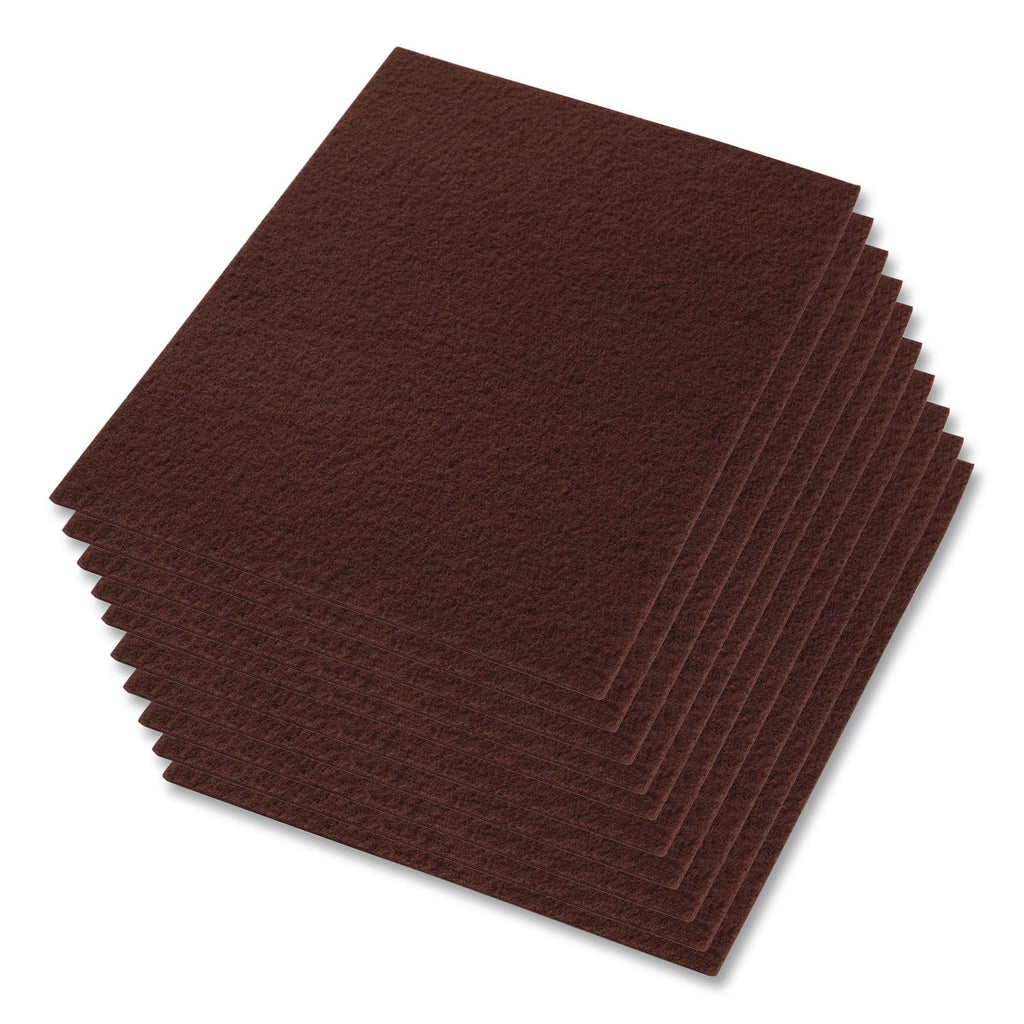 EcoPrep EPP Specialty Pads, 20 x 14, Maroon, 10/Carton
