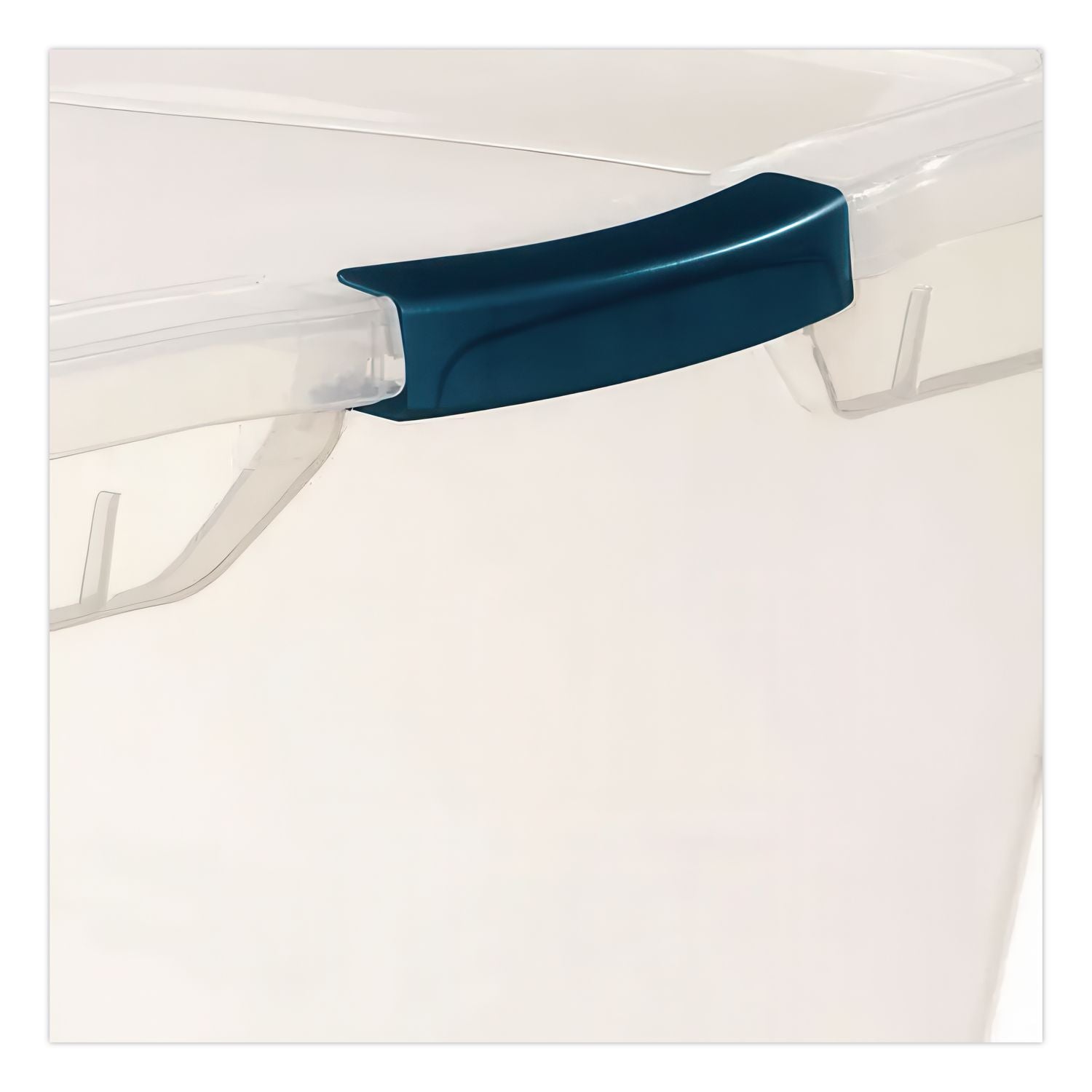 Clever Store Basic Latch-Lid Container, 95 qt, 17.75" x 29" x 13.25", Clear