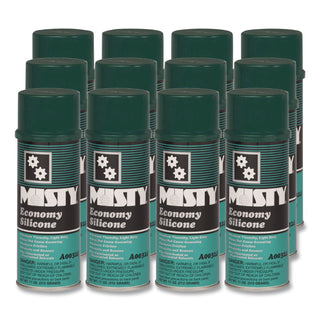Economy Silicone Spray Lubricant, 11 oz Aerosol Can, 12/Carton
