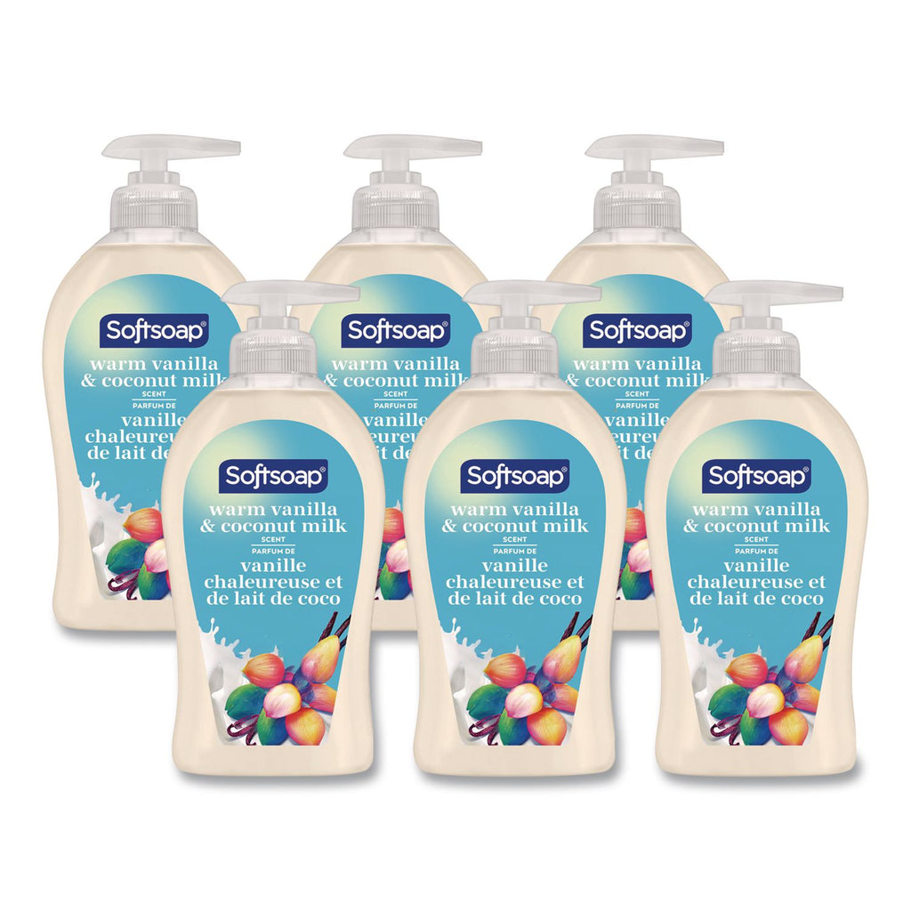 Softsoap Warm Vanilla Hand Soap - Warm Vanilla & Coconut Milk ScentFor - 11.3 fl oz (332.7 mL) - Pump Bottle Dispenser - Bacteria Remover, Dirt Remover - Hand, Skin - Moisturizing - White - Refillable, Recyclable, Paraben-free, Phthalate-free, Biodeg