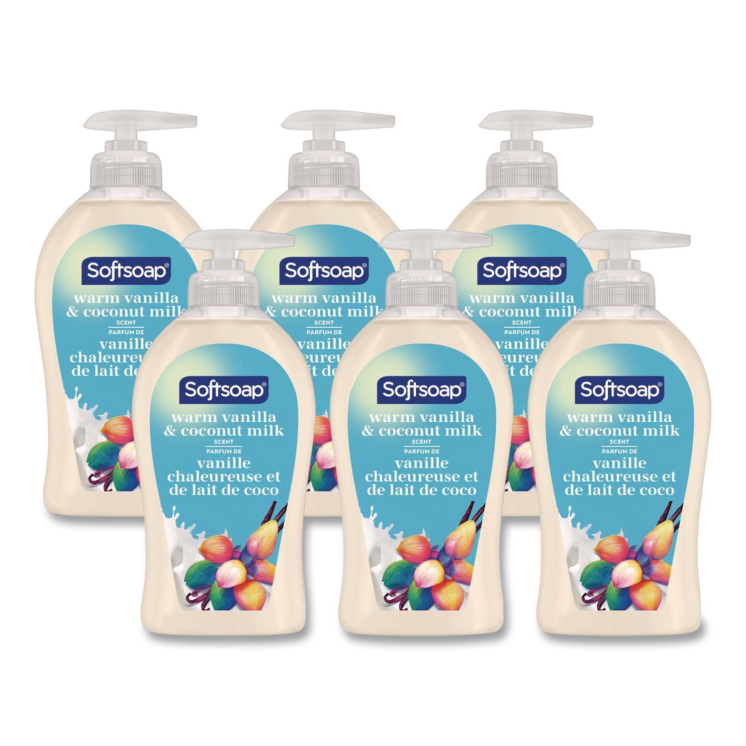 Softsoap Warm Vanilla Hand Soap - Warm Vanilla & Coconut Milk ScentFor - 11.3 fl oz (332.7 mL) - Pump Bottle Dispenser - Bacteria Remover, Dirt Remover - Hand, Skin - Moisturizing - White - Refillable, Recyclable, Paraben-free, Phthalate-free, Biodeg