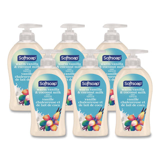 Softsoap Warm Vanilla Hand Soap - Warm Vanilla & Coconut Milk ScentFor - 11.3 fl oz (332.7 mL) - Pump Bottle Dispenser - Bacteria Remover, Dirt Remover - Hand, Skin - Moisturizing - White - Refillable, Recyclable, Paraben-free, Phthalate-free, Biodeg