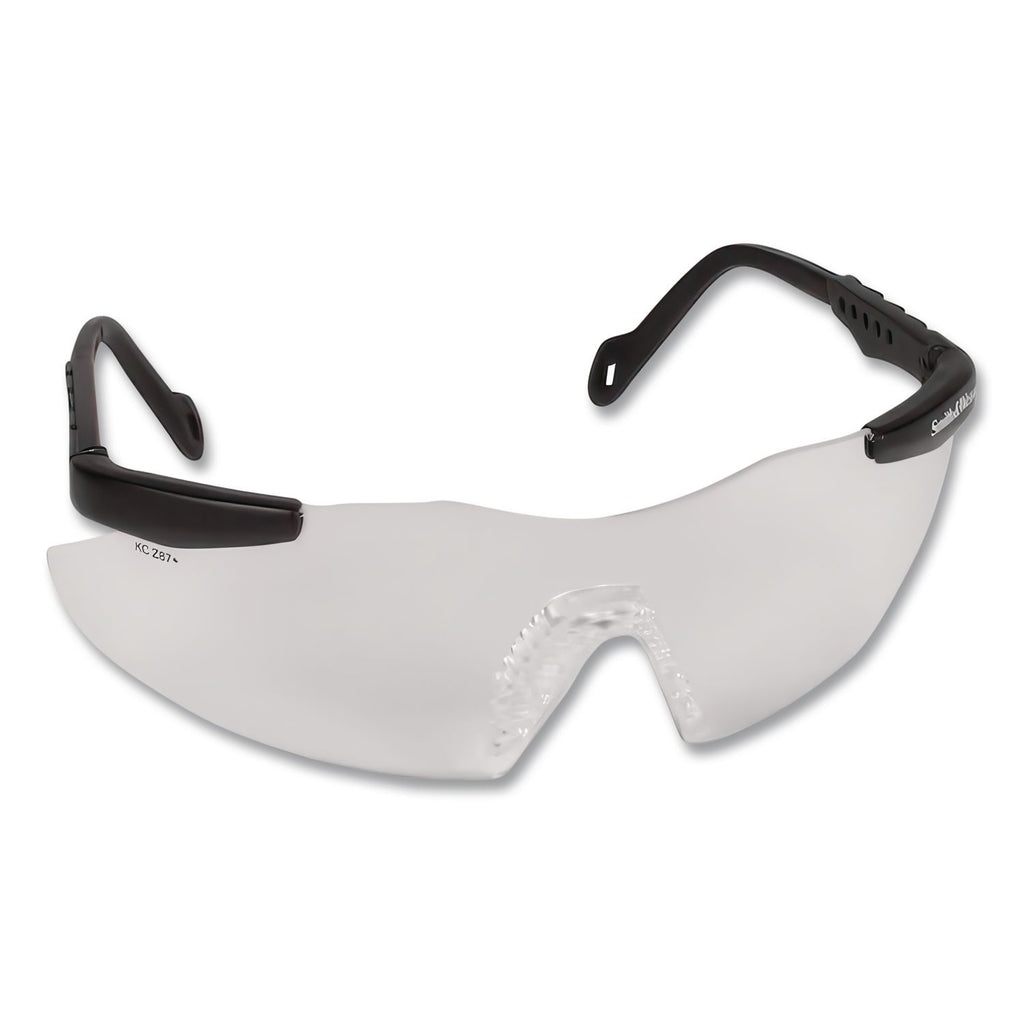 Magnum 3G Safety Eyewear, Black Frame, Clear Lens