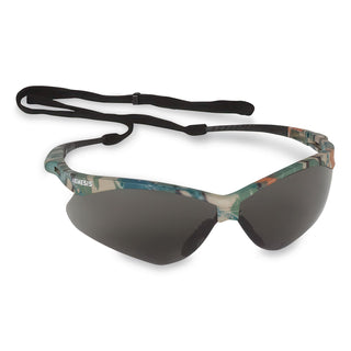 Nemesis Safety Glasses, Camo Frame, Smoke Anti-Fog Lens