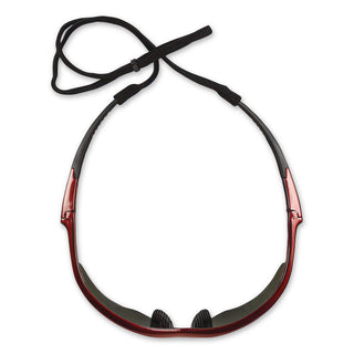 Nemesis Safety Glasses, Red Frame, Smoke Lens