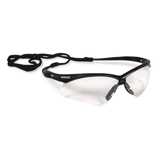 Nemesis Safety Glasses, Black Frame, Clear Anti-Fog Lens