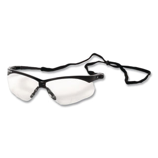V60 Nemesis Rx Reader Safety Glasses, Black Frame, Clear Lens, +2.5 Diopter Strength