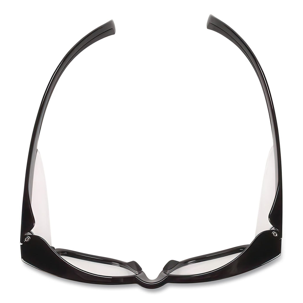 Maverick Safety Glasses, Black, Polycarbonate Frame, Clear Lens, 12/Box