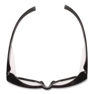 Maverick Safety Glasses, Black, Polycarbonate Frame, Clear Lens, 12/Box