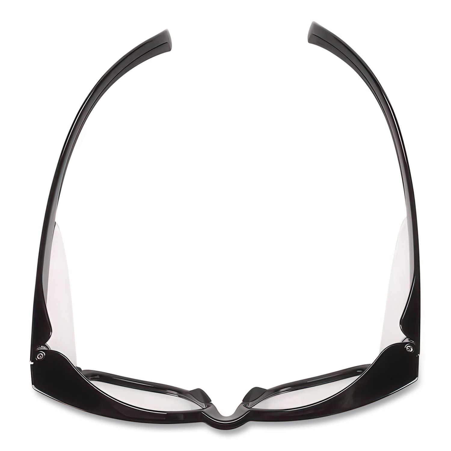 Maverick Safety Glasses, Black, Polycarbonate Frame, Clear Lens, 12/Box