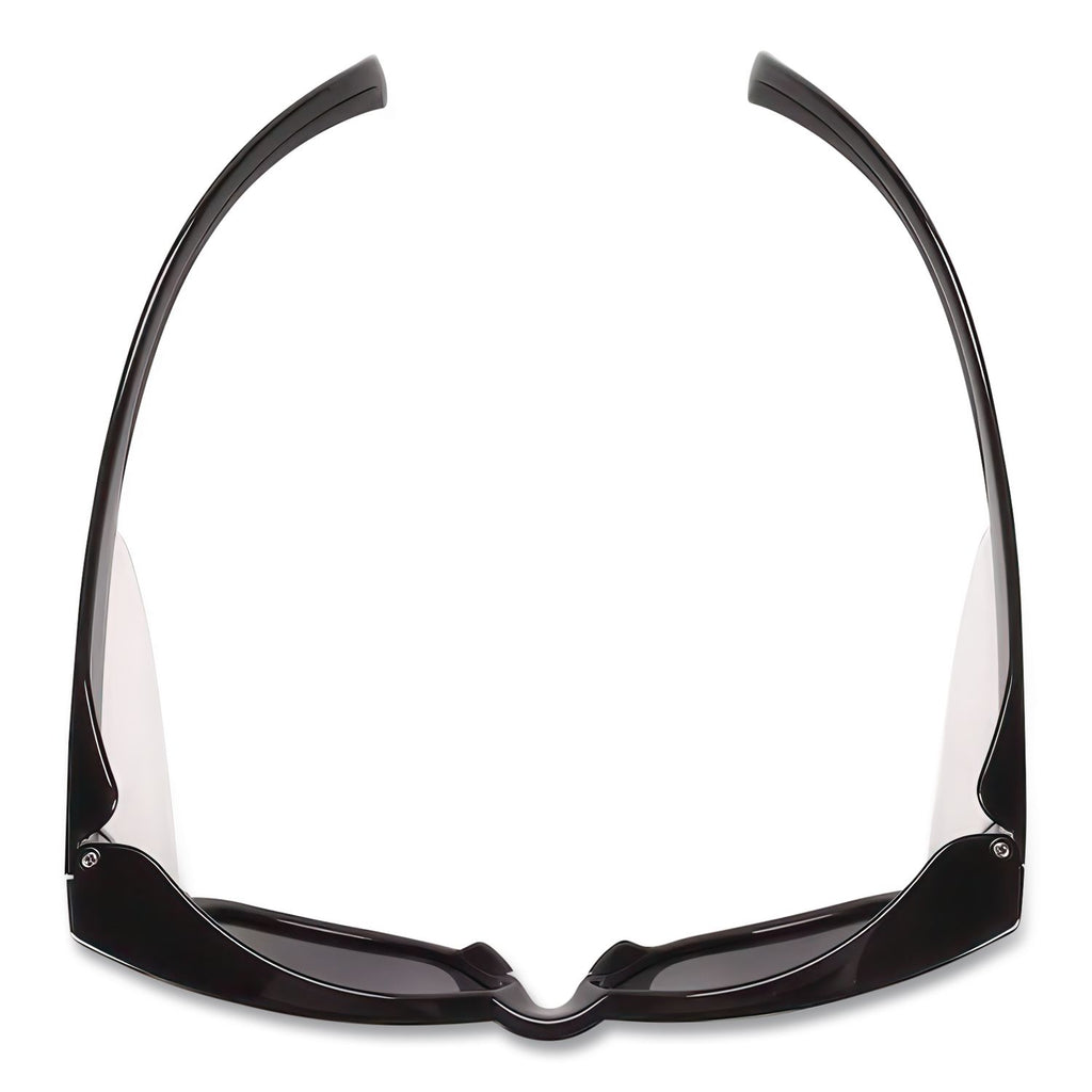 Maverick Safety Glasses, Black, Polycarbonate Frame, Smoke Lens, 12/Box