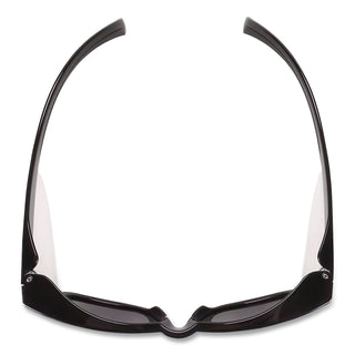 Maverick Safety Glasses, Black, Polycarbonate Frame, Smoke Lens, 12/Box