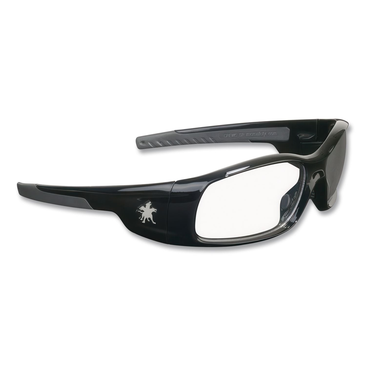 Swagger Safety Glasses, Black Frame, Clear Lens