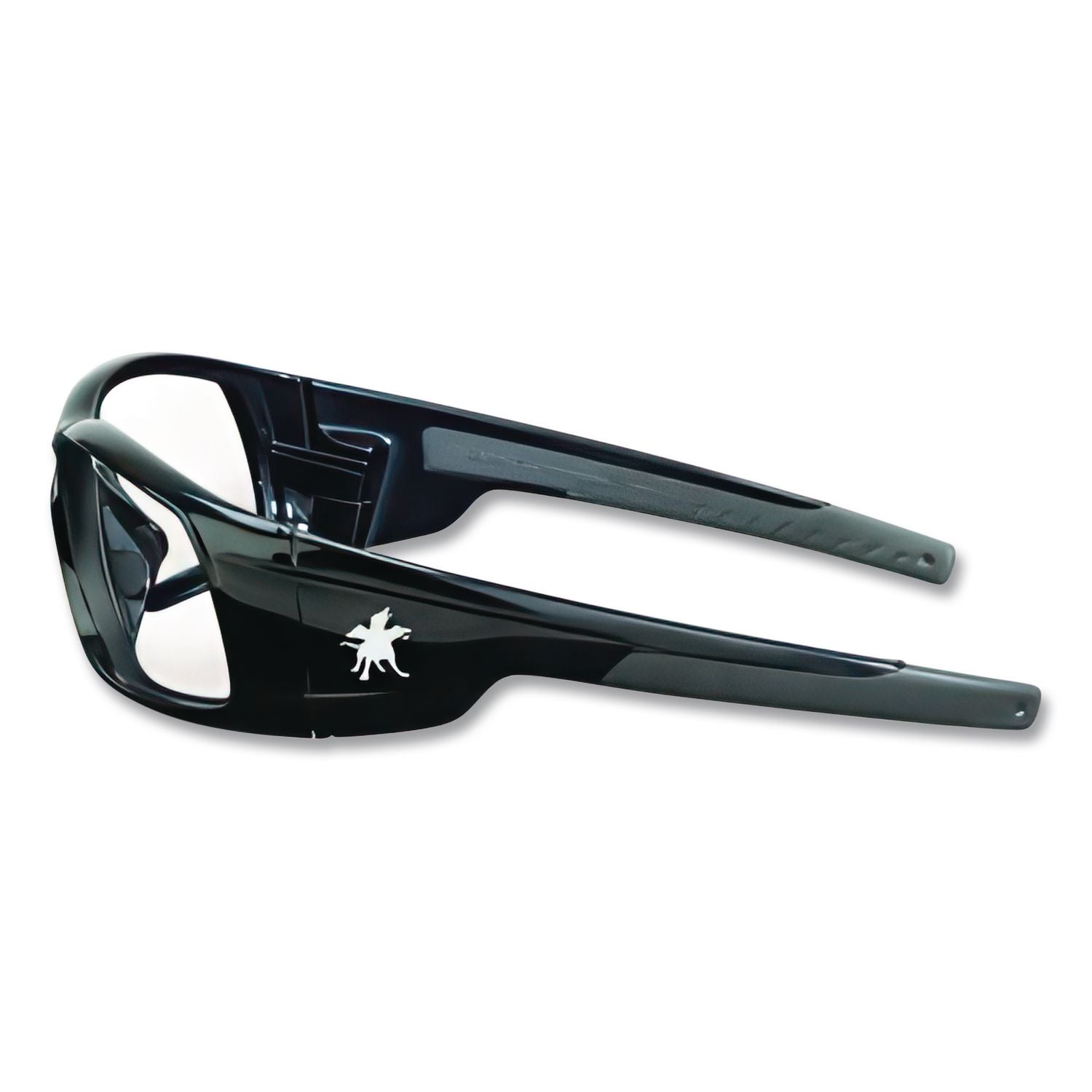 Swagger Safety Glasses, Black Frame, Clear Lens