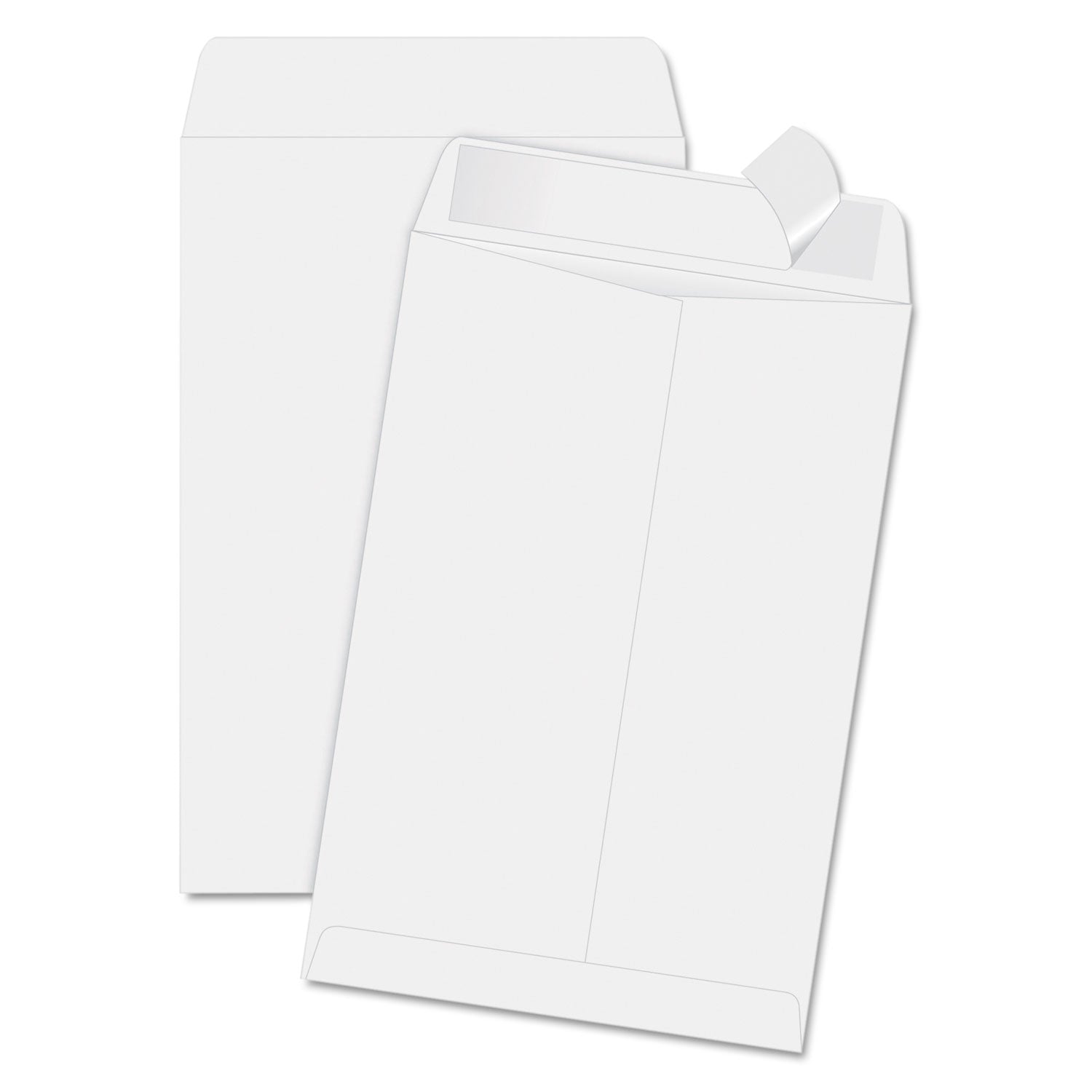 Redi-Strip Catalog Envelope, #1 3/4, Cheese Blade Flap, Redi-Strip Adhesive Closure, 6.5 x 9.5, White, 100/Box - 