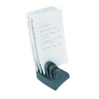 InSight Priority Puck Five-Slot Desktop Copyholder, Plastic, Blue - 