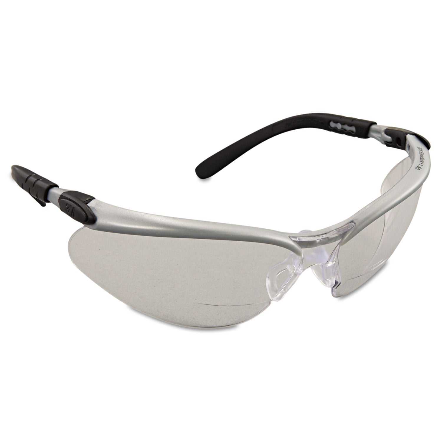 bx-molded-in-diopter-safety-glasses-15+-diopter-strength-silver-black-frame-clear-lens-20-box_mmm113740000020 - 2