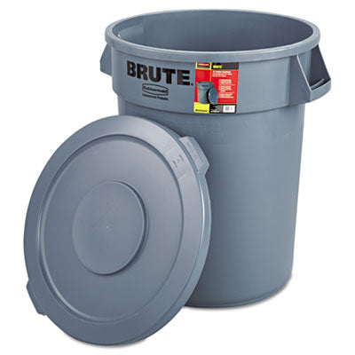 brute-container-with-lid-32-gal-plastic-gray_rcp863292gra - 2
