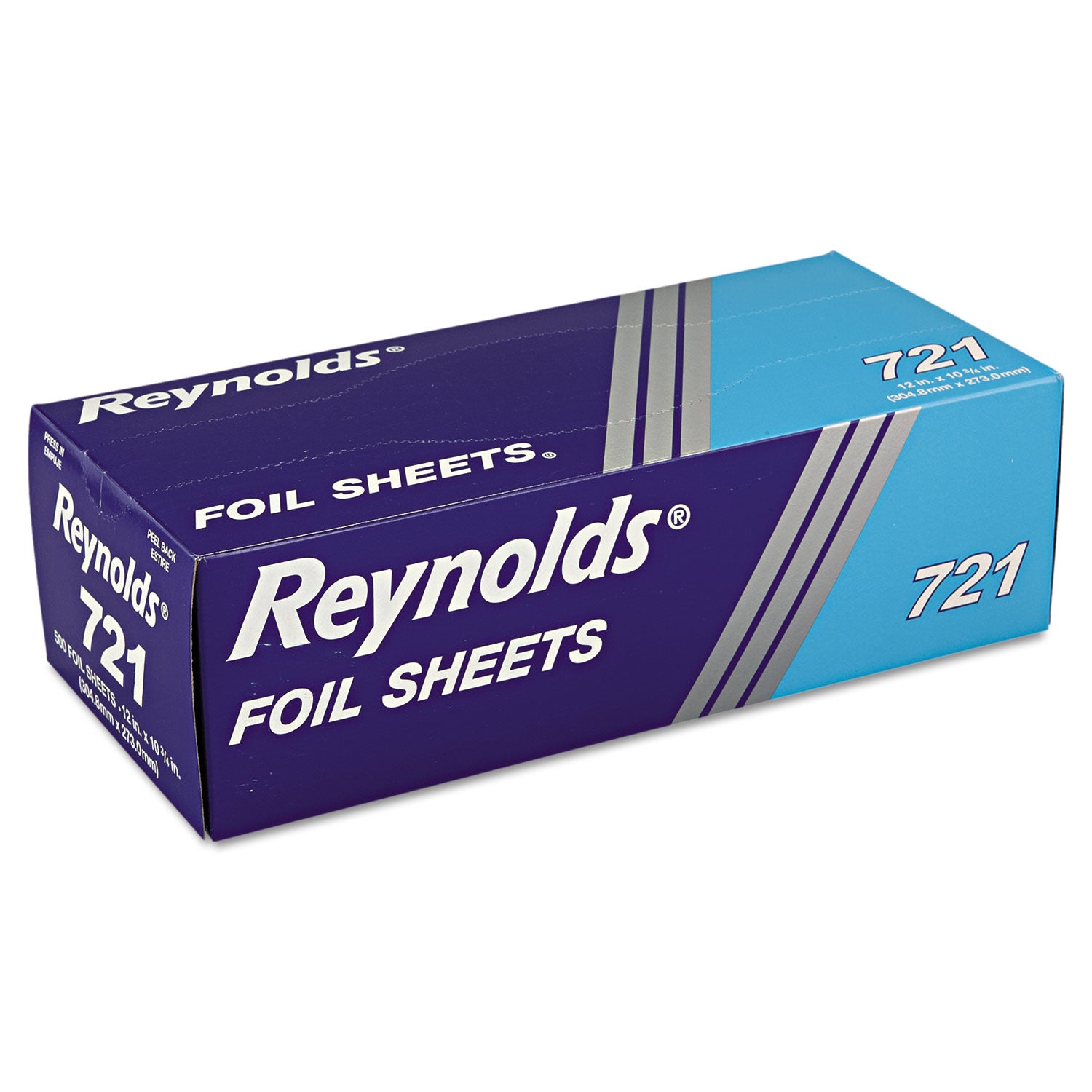 Interfolded Aluminum Foil Sheets, 12 x 10.75, Silver, 500/Box, 6 Boxes/Carton - 