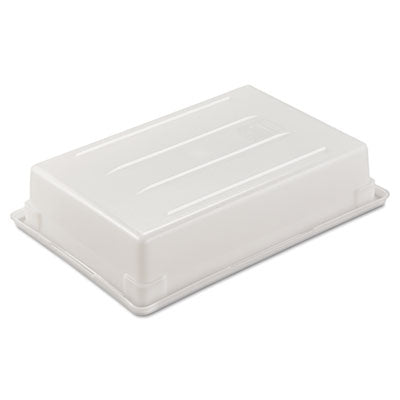 Food/Tote Boxes, 8.5 gal, 26 x 18 x 6, White, Plastic - 