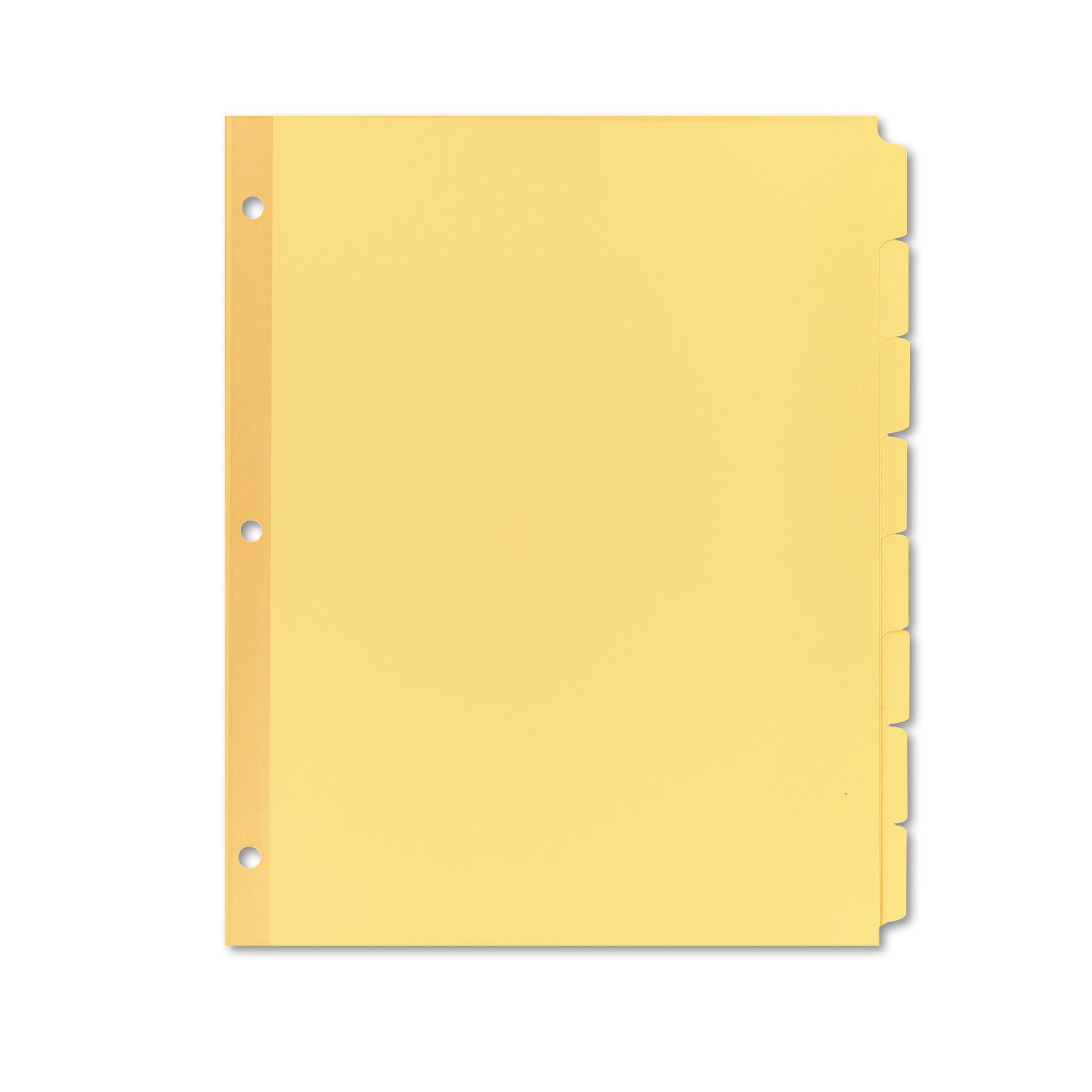 Write and Erase Plain-Tab Paper Dividers, 8-Tab, 11 x 8.5, Buff, 24 Sets - 