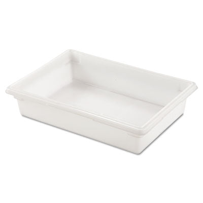 Food/Tote Boxes, 8.5 gal, 26 x 18 x 6, White, Plastic - 