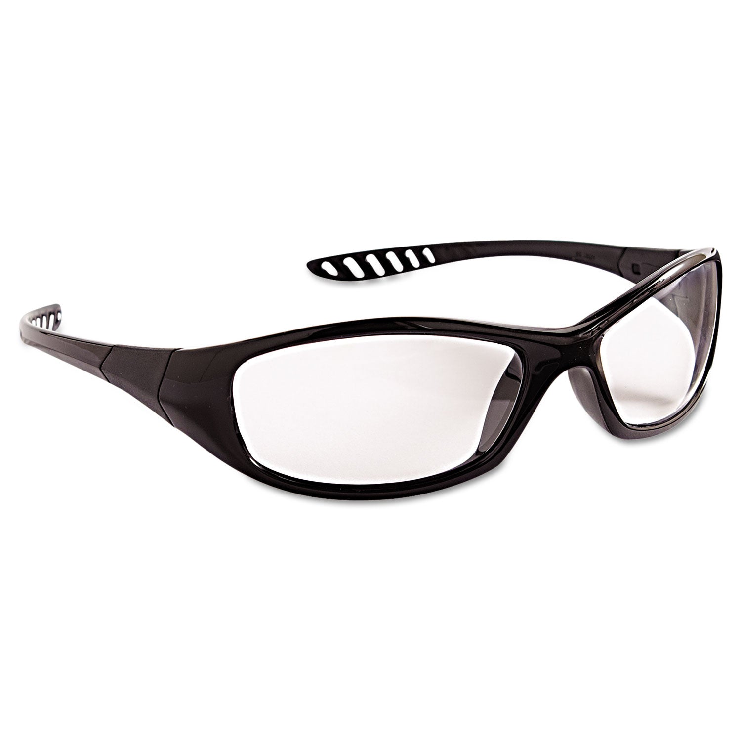 V40 HellRaiser Safety Glasses, Black Frame, Clear Lens - 2