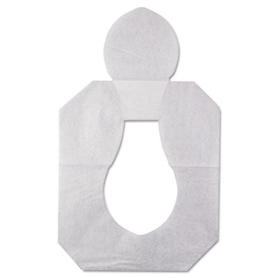 Health Gards Toilet Seat Covers, Half-Fold, 14.25 x 16.5, White, 250/Pack, 10 Boxes/Carton - 