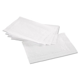 Classic Embossed Straight Edge Placemats, 10 x 14, White, 1,000/Carton