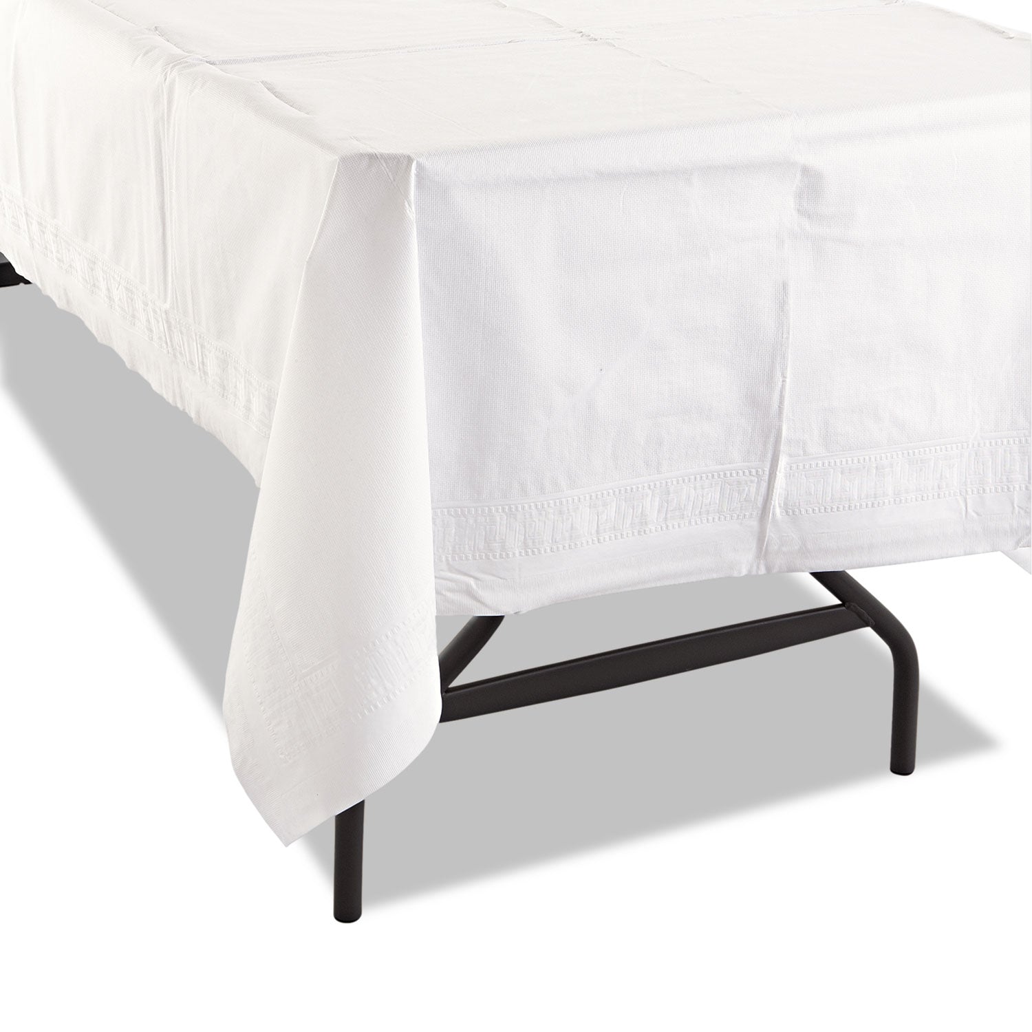 Cellutex Table Covers, Tissue/Polylined, 54" x 108", White, 25/Carton - 