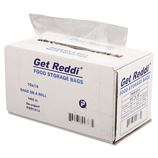 Food Bags, 0.75 mil, 10" x 14", Clear, 1,000/Carton