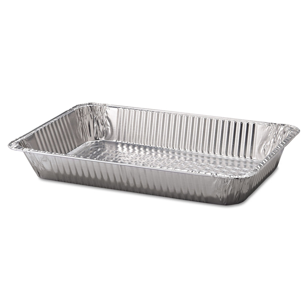 Aluminum Steam Table Pans, Full-Size Deep, 3.19" Deep, 12.19 x 20.75, 50/Carton
