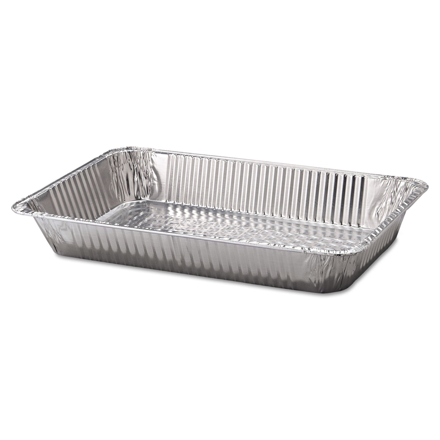 Aluminum Steam Table Pans, Full-Size Deep, 3.19" Deep, 12.19 x 20.75, 50/Carton