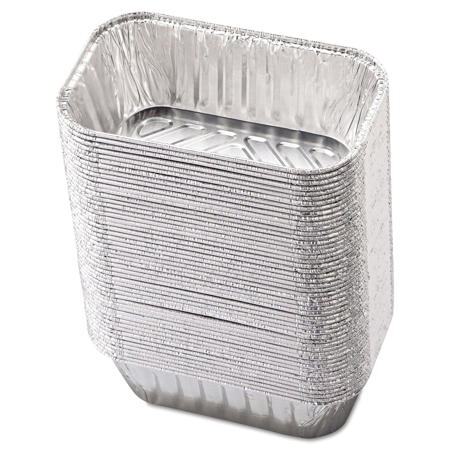 Aluminum Baking Pan, #1 Loaf, 1 lb Capacity, 5.72 x 3.31 x 2.03, 200/Carton - 