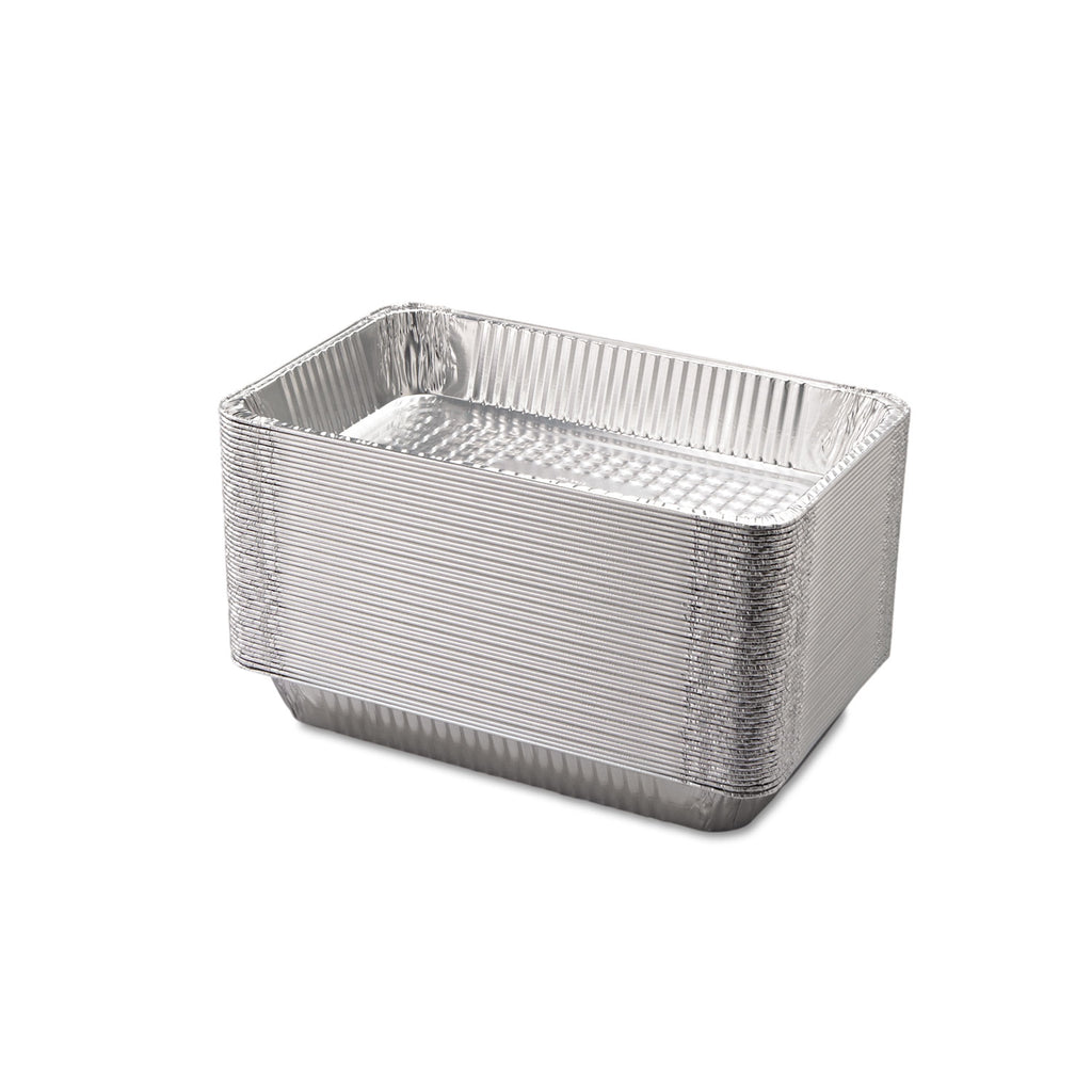 Aluminum Steam Table Pans, Full-Size Deep, 3.19" Deep, 12.19 x 20.75, 50/Carton