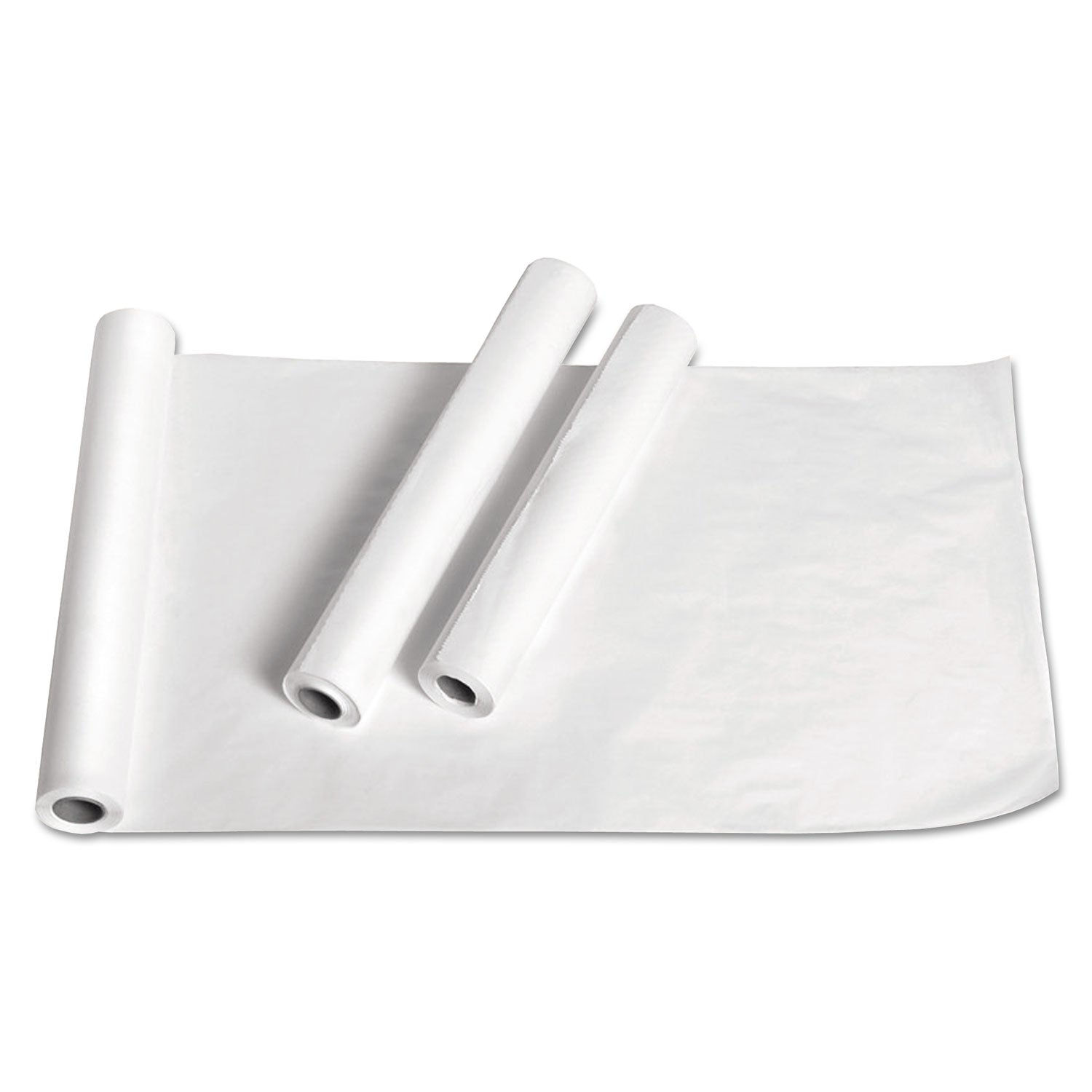 Exam Table Paper, Deluxe Crepe, 18" x 125 ft, White, 12 Rolls/Carton - 
