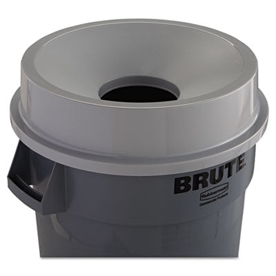 round-brute-funnel-top-receptacle-for-32-gallon-containers-2238-diameter-x-5h-gray_rcp3543gra - 2
